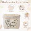 Xuniea “Kleine Auszeit” Gift Bag, Black Floral Style, Natural White view 2