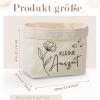 Xuniea “Kleine Auszeit” Gift Bag, Black Floral Style, Natural White view 3