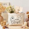 Xuniea “Kleine Auszeit” Gift Bag, Black Floral Style, Natural White view 4