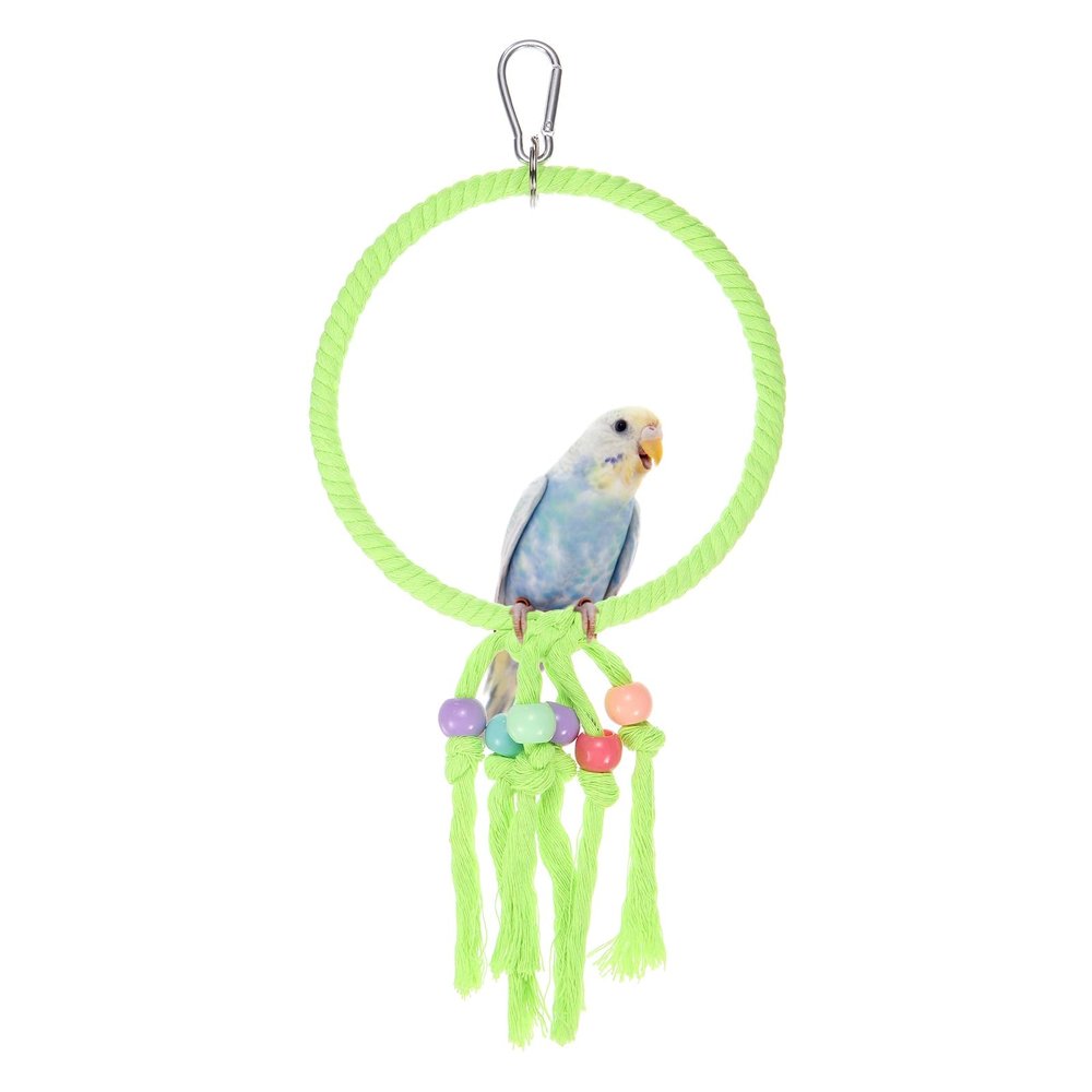 QUARKZMAN Bird Rope Swing with Ring