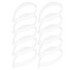 Artibetter 50-Piece PVC Shirt Collar Stays, White view 1