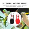 HOUDERCO 2-Pack Cotton Parrot Diapers with Bow view 3