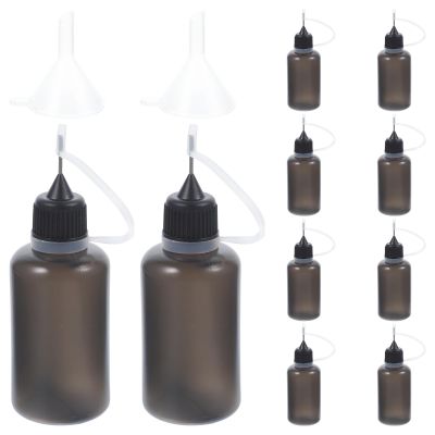 HEATSHAKING 30 ml Black Plastic Glue Bottle with Needle Tip