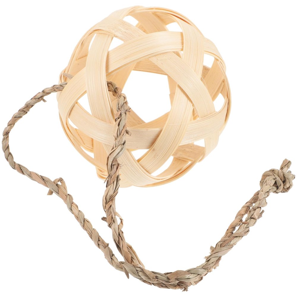 YARNOW Bamboo Hanging Food Ball for Rabbits and Guinea Pigs