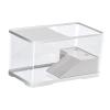 budiniao Turtle Terrarium with Compartments for Small Reptiles, White, S view 1