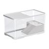 budiniao Turtle Terrarium with Compartments for Small Reptiles, White, S view 3