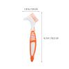 HOOWIFFY 4-Piece Denture Brush Set with Soft Bristles, Assorted Colors view 2