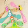 VALICLUD 6-Piece Children's Hangers with Cartoon Designs, Wrinkle-Reducing, for Laundries and Children's Closets, Random Color view 3