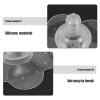 LAPYAPPE 2-Pack Silicone Nursing Shields for Newborns, Thin Breast Shields for Promoting Milk Flow and Preventing Moisture During Breastfeeding view 3