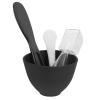 HOOTNEE Silicone Mixing Bowl Set with Applicator and Measuring Spoon for DIY Skin and Hair Care view 1