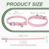QUARKZMAN Cat Collar with Bell - Adjustable PU Leather view 2