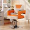 YADZISW Hairdresser Chair, Wide Seat, Hydraulic Salon Chair with Footrest, Durable Hair Styling, Beauty Spa, Cosmetics, Shampoo, Salon Equipment view 1