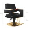 YADZISW Hairdresser Chair, Wide Seat, Hydraulic Salon Chair with Footrest, Durable Hair Styling, Beauty Spa, Cosmetics, Shampoo, Salon Equipment view 2