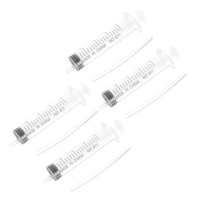 Kichvoe Precision Hand-Feeding Plastic Syringes, 4-Pack, Leak-Resistant Design for Birds and Young Animals