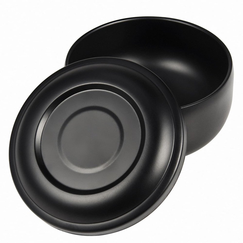 SHINYPASING Stainless Steel Shaving Soap Bowl with Lid