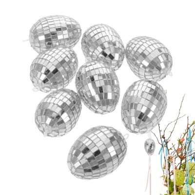 Easter Egg Ornaments for Trees, 8-Piece Set, Spring Decor