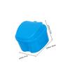 Denture Cases, 2-Pack, Plastic Storage Boxes for Retainers, Blue view 2