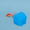 Denture Cases, 2-Pack, Plastic Storage Boxes for Retainers, Blue view 4