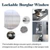 Generic Adjustable Folding Window Security Grille, Stainless Steel, 130 x 140 cm view 2