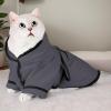 Dog Bathrobe After Bathing - Absorbent Hooded Towel view 2