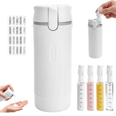 MplehDa 4-in-1 Travel Dispenser Bottle Set