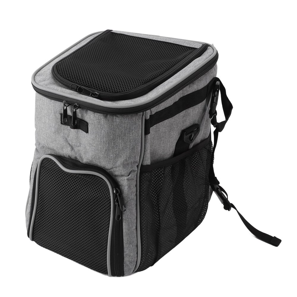 Hamwesh Waterproof Dog Bicycle Basket Backpack, Gray, 29 x 30 x 37 cm