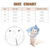 Cat Recovery Collar, Adjustable Soft Protective Cone, Foldable, Whale, S, 2–5 kg view 2