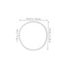 TIKODIDA 22-Inch PU Wheelchair Tires with Solid, Wear-Resistant Construction view 2