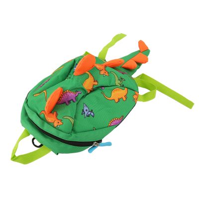 Alomejor Cute Dinosaur Toddler Backpack with Safety Leash for Ages 2–4, Breathable Lightweight Mini Backpack (GREEN)