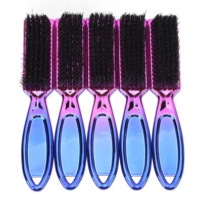 5-Piece Men's Shaving Brushes, Nylon Beard and Hair Styling Brushes, Gradient Electroplating