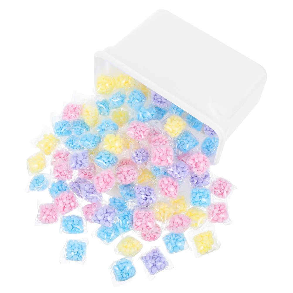KICHOUSE 100 Laundry Detergent Pods with Scent Beads for Washing Machines