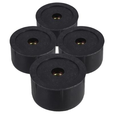 Milisten 4-Piece Black Plastic Replacement Plugs for Cat Trees, M8 Thread