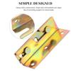 4-Pc. Iron Bed Frame Brackets for Headboards and Bed Frames view 3