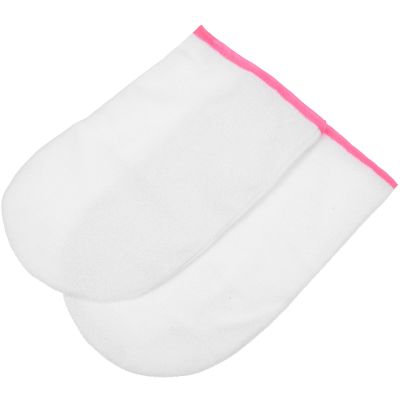 Paraffin Wax Gloves, 1 Pair, Red Terry Cloth, for Home