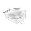Fiocias Carrying Case for Upper Arm Blood Pressure Monitor, Hard EVA Case, Gray view 3