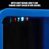 Small Aquarium with Light, Fish Breeding Box, Transparent Plastic, Blue view 4