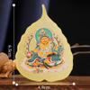 Copper Bodhi Leaf Art Piece with Eight Bodhisattvas view 2