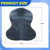FewNvWa Gel Saddle Pad, Shock-Absorbing, Washable, Anti-Slip, Black view 2