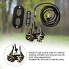 Black Faux Leather Gecko Harness and Leash Set view 4