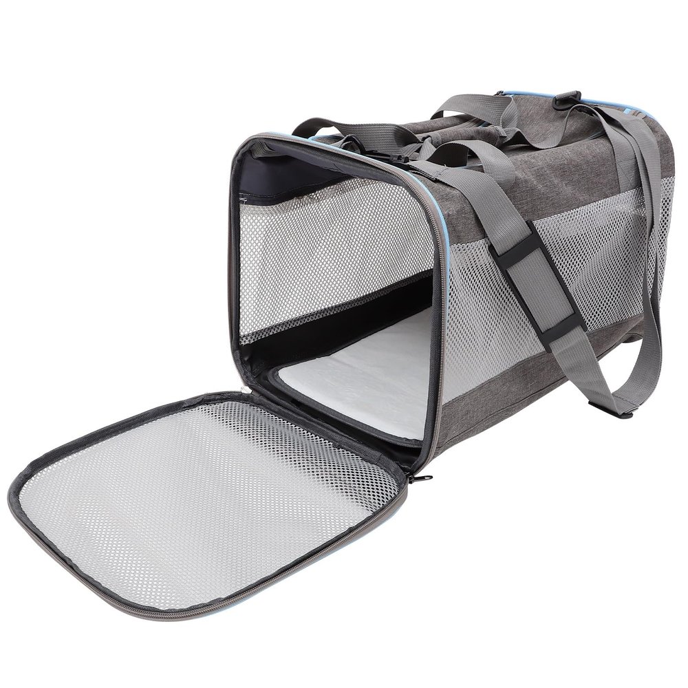 HYTROVE Cat Carrier with Breathable Oxford Fabric and Soft Mesh, Lightweight and Secure for Cats and Puppies