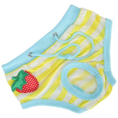 Alomejor Strawberry Pattern Physiological Pants for Pets, XL