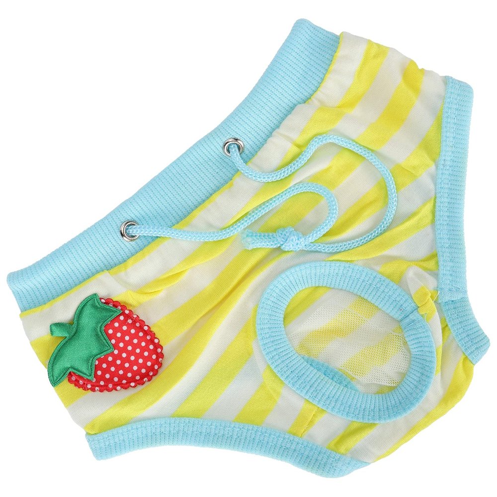 Alomejor Strawberry Pattern Physiological Pants for Pets, XL