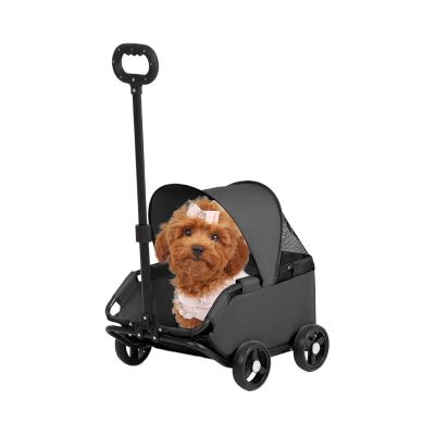 Foldable Outdoor Pet Stroller and Carrier for Puppies and Kittens