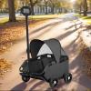 Foldable Outdoor Pet Stroller and Carrier for Puppies and Kittens view 3