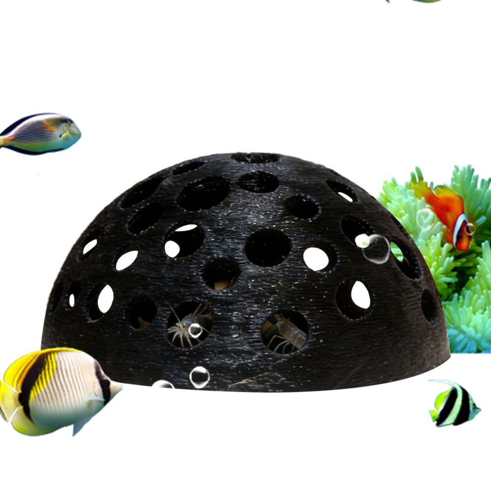 Shrimp Cave Aquarium Decoration - 10 cm Resin Dome