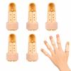 RDTOK 5 Finger Splints + 5 Elastic Finger Protectors, Adjustable Finger Splints for Middle and Little Fingers, Breathable & Reusable view 1