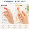 RDTOK 5 Finger Splints + 5 Elastic Finger Protectors, Adjustable Finger Splints for Middle and Little Fingers, Breathable & Reusable view 3