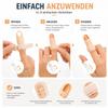 RDTOK 5 Finger Splints + 5 Elastic Finger Protectors, Adjustable Finger Splints for Middle and Little Fingers, Breathable & Reusable view 4