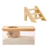 Obotsnoi Open Hamster Activity Chamber with Wooden Roof, Spacious Rooms and Digging Sand Container view 1
