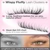 Wispy CC Curl Cluster Lashes 10–16 mm by Lvmixwig view 4